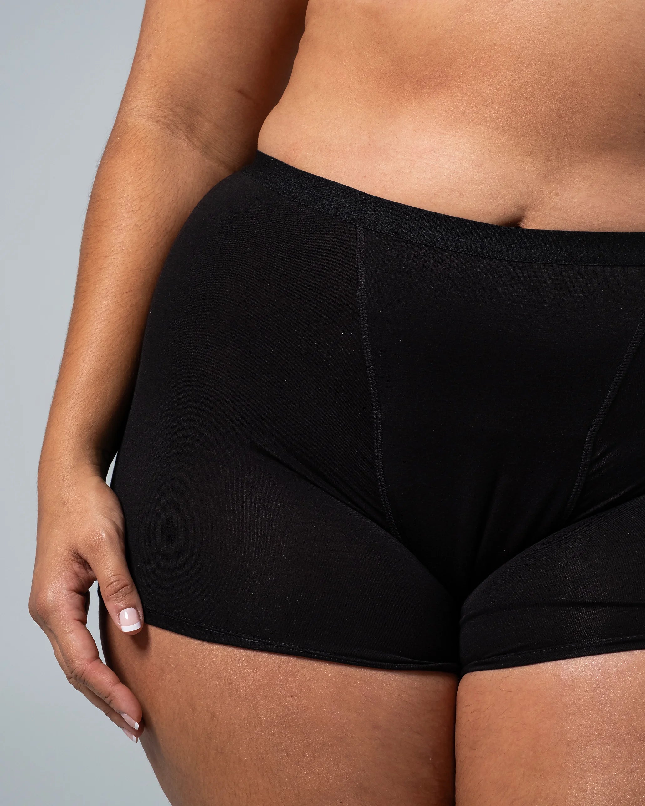 Culotte menstruelle noire boxer